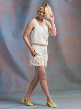 Her Universe Disney Tangled Floral Sun Linen Shorts Her Universe Exclusive, , hi-res